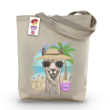 Load image into Gallery viewer, Beach Tote Bag, 'Elliemae', Summer Alpaca Tote Bag