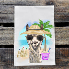 Load image into Gallery viewer, Beach Towel 'Elliemae', Summer Alpaca Kitchen Decor