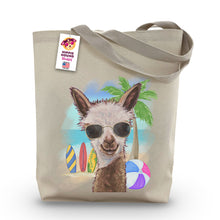 Load image into Gallery viewer, Beach Tote Bag, 'Rosie', Summer Alpaca Tote Bag