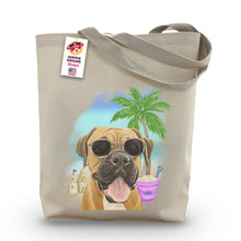 Load image into Gallery viewer, Beach Tote Bag, 'Boxer', Summer Dog Tote Bag