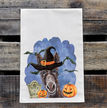 Load image into Gallery viewer, Donkey Tea Towel 'Ralph', Halloween Decor