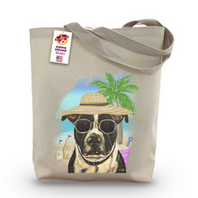 Load image into Gallery viewer, Beach Tote Bag, 'Pitt Bull', Summer Dog Tote Bag