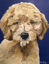 Load image into Gallery viewer, Custom Hand Painted Pet Portraits -Dog or Cat Painting on Canvas - REALISTIC STYLE
