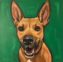Load image into Gallery viewer, Custom Hand Painted Pet Portraits -Dog or Cat Painting on Canvas - EXPRESSIVE STYLE