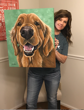 Load image into Gallery viewer, Custom Hand Painted Pet Portraits -Dog or Cat Painting on Canvas - REALISTIC STYLE