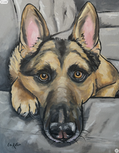 Load image into Gallery viewer, Custom Hand Painted Pet Portraits -Dog or Cat Painting on Canvas - EXPRESSIVE STYLE