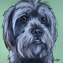 Load image into Gallery viewer, Custom Hand Painted Pet Portraits -Dog or Cat Painting on Canvas - EXPRESSIVE STYLE