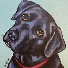 Load image into Gallery viewer, Custom Hand Painted Pet Portraits -Dog or Cat Painting on Canvas - EXPRESSIVE STYLE