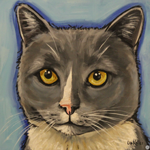 Load image into Gallery viewer, Custom Hand Painted Pet Portraits -Dog or Cat Painting on Canvas - EXPRESSIVE STYLE