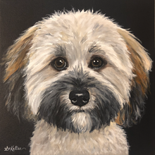 Load image into Gallery viewer, Custom Hand Painted Pet Portraits -Dog or Cat Painting on Canvas - REALISTIC STYLE