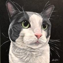 Load image into Gallery viewer, Custom Hand Painted Pet Portraits -Dog or Cat Painting on Canvas - REALISTIC STYLE