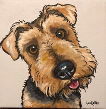 Load image into Gallery viewer, Custom Hand Painted Pet Portraits -Dog or Cat Painting on Canvas - EXPRESSIVE STYLE