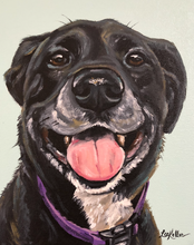Load image into Gallery viewer, Custom Hand Painted Pet Portraits -Dog or Cat Painting on Canvas - REALISTIC STYLE