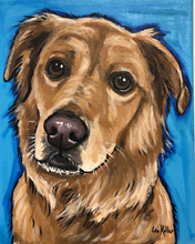 Load image into Gallery viewer, Custom Hand Painted Pet Portraits -Dog or Cat Painting on Canvas - EXPRESSIVE STYLE