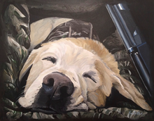 Load image into Gallery viewer, Custom Hand Painted Pet Portraits -Dog or Cat Painting on Canvas - REALISTIC STYLE