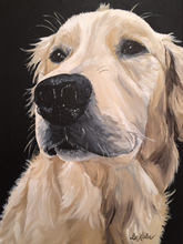 Load image into Gallery viewer, Custom Hand Painted Pet Portraits -Dog or Cat Painting on Canvas - REALISTIC STYLE