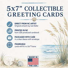 Load image into Gallery viewer, Coastal Siamese Cat Greeting Card - Beach Cat Greeting Cards