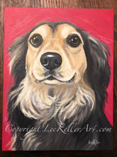 Load image into Gallery viewer, Custom Hand Painted Pet Portraits -Dog or Cat Painting on Canvas - EXPRESSIVE STYLE