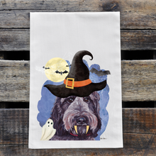Load image into Gallery viewer, Dog Tea Towel 'Labradoodle', Halloween Decor