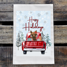 Load image into Gallery viewer, Christmas Alpaca Towel 'Fudge', Holiday Alpaca Towel