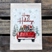 Load image into Gallery viewer, Christmas Dog Towel 'French Bulldog', Holiday Dog Towel