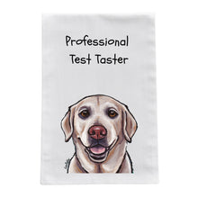 Load image into Gallery viewer, Yellow Lab Kitchen Towel, Tea Towel - "Professional Taste Tester"