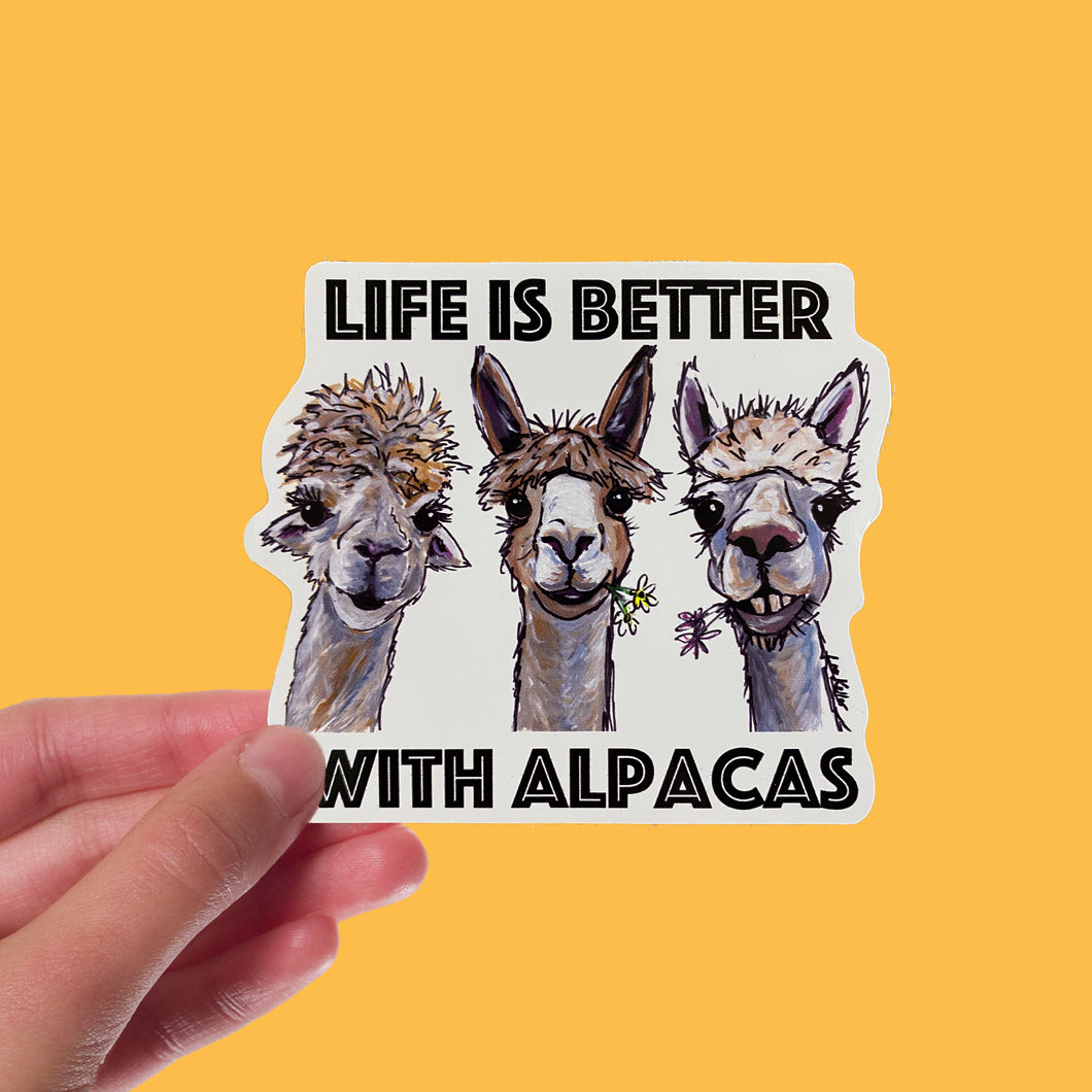 Life is Better with Alpaca Sticker, 4