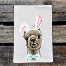 Load image into Gallery viewer, Easter Towel, Alpaca Towel 'Shenanigan', Spring Kitchen Decor