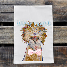 Load image into Gallery viewer, Easter Towel, Chicken Towel 'Lola', Spring Kitchen Decor