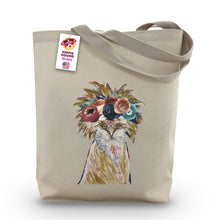 Load image into Gallery viewer, Dark Boho Flowers Chicken Tote Bag, 'Lola'