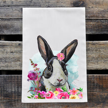 Load image into Gallery viewer, Easter Towel, Rabbit Towel, Spring Kitchen Decor
