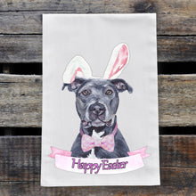Load image into Gallery viewer, Easter Towel, Pitt Bull Towel, Spring Kitchen Decor