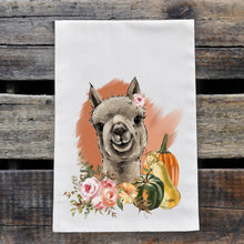 Load image into Gallery viewer, Alpaca Tea Towel 'Shenanigan', Alpaca Kitchen Towel, Fall/Thanksgiving Decor