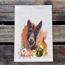 Load image into Gallery viewer, Donkey Tea Towel 'Ralph', Donkey Kitchen Towel, Fall/Thanksgiving Decor