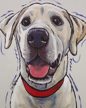 Load image into Gallery viewer, Dog Art Print, 'Hank' Yellow Lab Fine Art Print