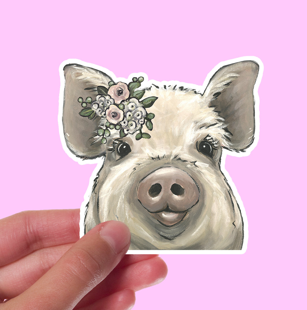 Boho Pig Sticker, 'Lilly', 4
