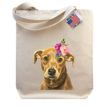 Load image into Gallery viewer, Pitt Mix Tote Bag, Bright Blooms Flower Crown , Spring Tote Bag