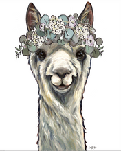 Load image into Gallery viewer, Alpaca Art, 'EllieMae' Farmhouse Neutral Alpaca Print
