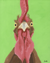 Load image into Gallery viewer, Rooster Art, 'Sarge' Rooster Print