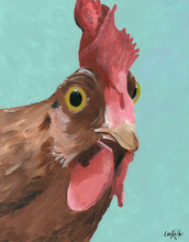 Load image into Gallery viewer, Rooster Art, &#39;Wilson&#39; Rooster Print
