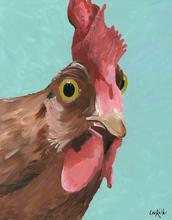 Load image into Gallery viewer, Rooster Art, 'Wilson' Rooster Print