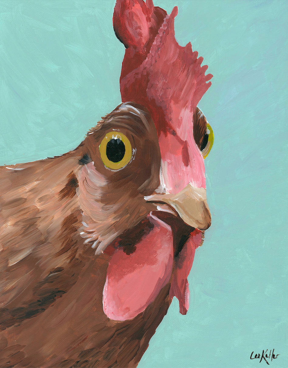 Rooster Art, 'Wilson' Rooster Print