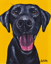 Load image into Gallery viewer, Dog Art, Black Lab Art Print