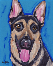 Load image into Gallery viewer, Dog Art Print, German Shepherd Fine Art Print