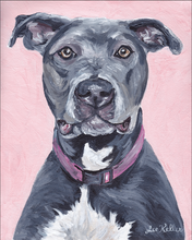 Load image into Gallery viewer, Dog Art Print, Pit Bull Fine Art Print