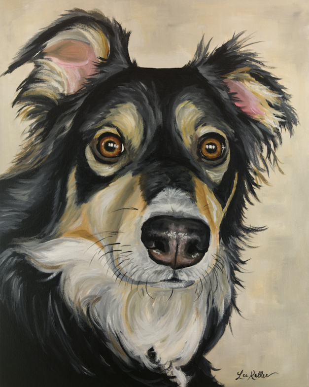 Dog Art Print, 'Sophie' Australian Shepherd Fine Art Print