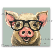 Load image into Gallery viewer, Pig Art, 'Posey' Pig Print