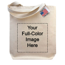 Load image into Gallery viewer, Custom Printed Totes - 12 Tote Bags With Your Image
