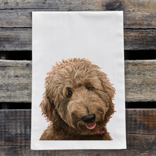 Load image into Gallery viewer, Apricot Doodle Towel, Dog Towel, Farmhouse Kitchen Decor