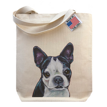 Load image into Gallery viewer, Boston Terrier Tote Bag, Dog Tote Bag